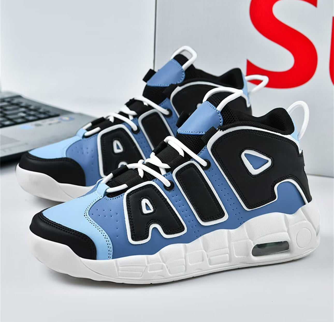 Zapatos Air Deportivos Hombre Zapatillas de Uptempo para Correr Calzado Baloncesto Sneakers Gimnasio Casual Shoes