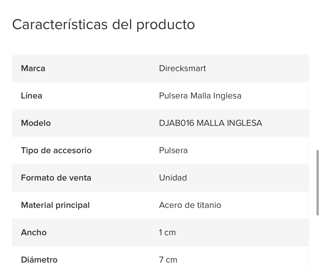 Pulsera Brazalete Acero Inoxidable Hombre Cruz Malla Inglesa