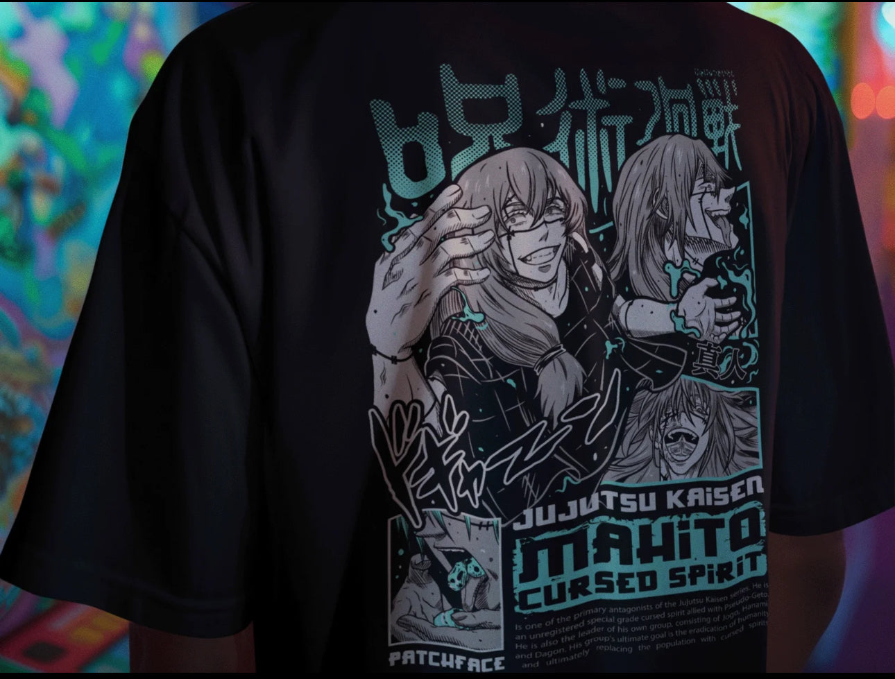 Playera Solomon's MAHITO JUJUTSU KAISEN | 100% Algodón | Tacto Suave | Anime Streetwear