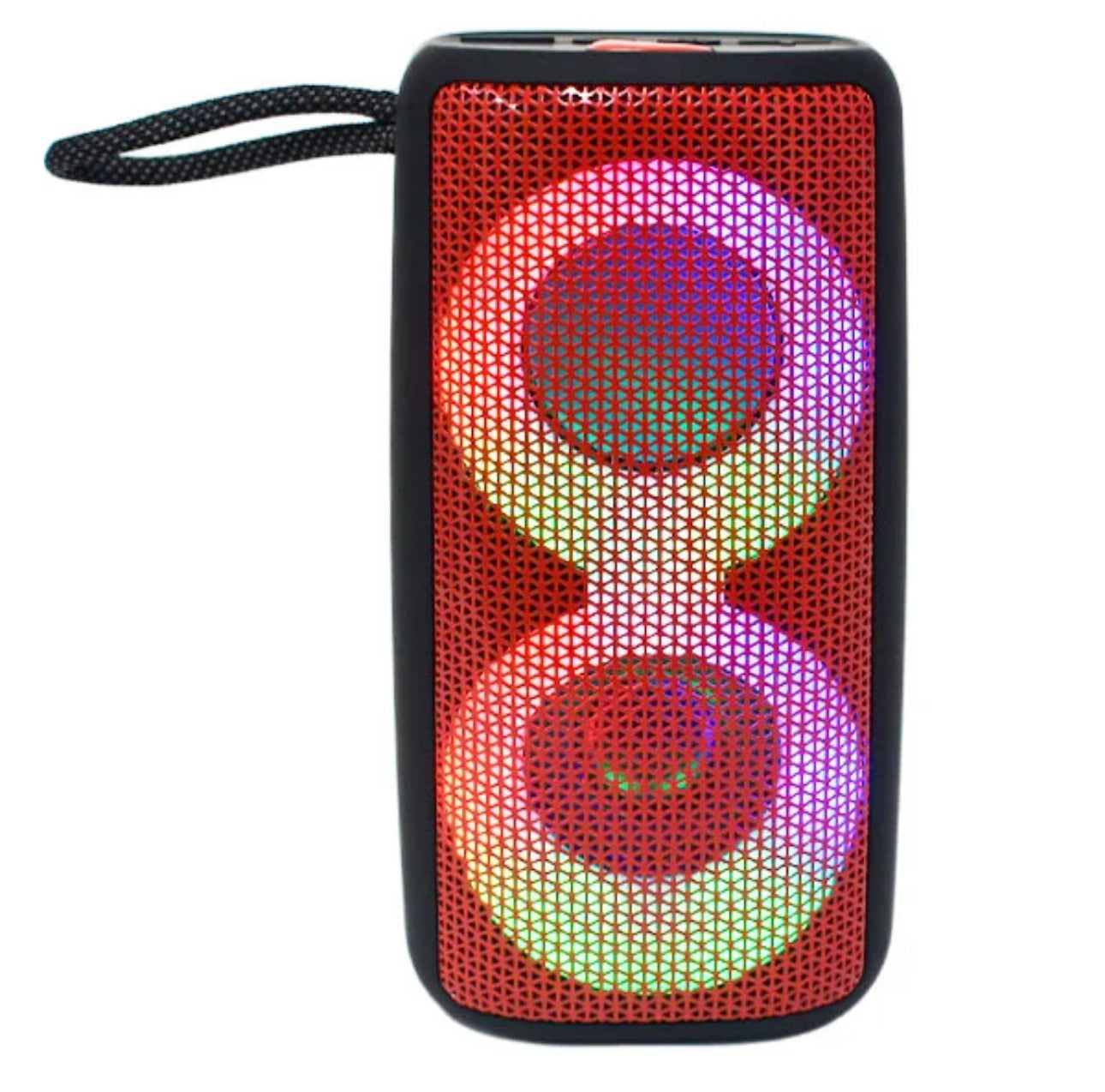 Bocina Bluetooth con Luz LED Material
Antiderrapante, Conexión TWS: vincula dos bocinas fácilmente CH-M302