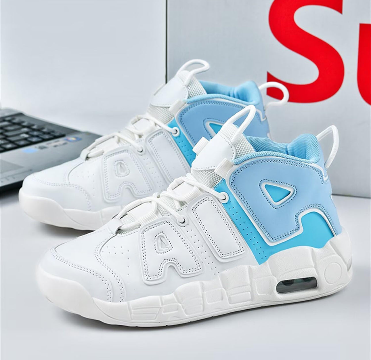 Zapatos Air Deportivos Hombre Zapatillas de Uptempo para Correr Calzado Baloncesto Sneakers Gimnasio Casual Shoes