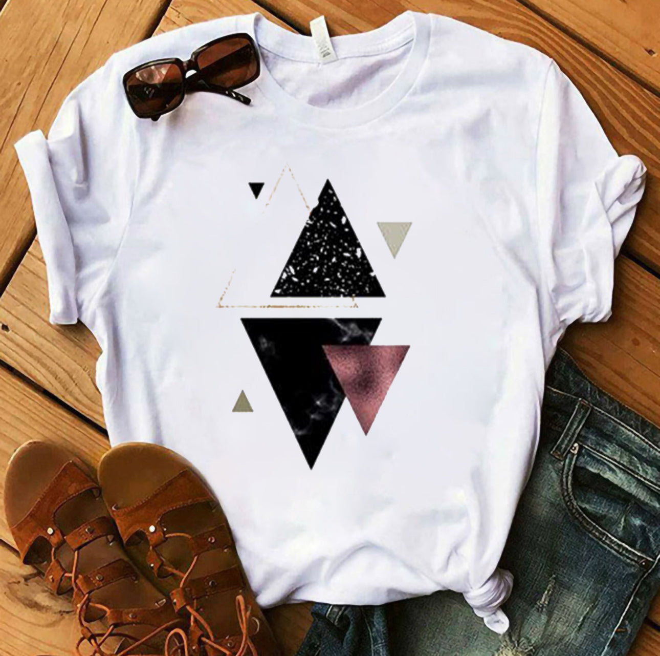 (đ PRODUCTO INTERNACIONAL) Camiseta Holgada Con Cuello Redondo A La Moda, Casual, Con E