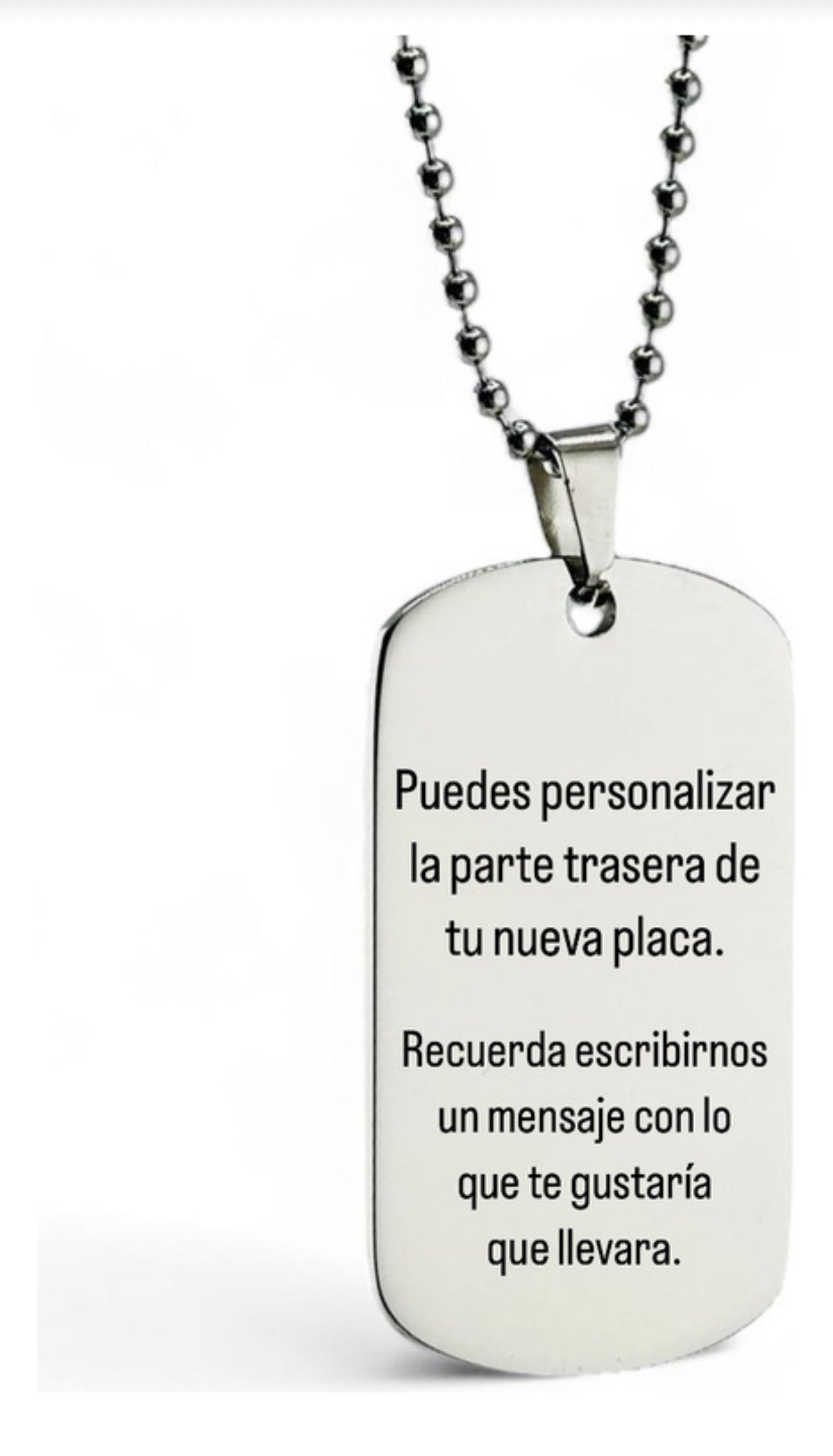 Placa Personalizada Del Temach Acero Inoxidable
