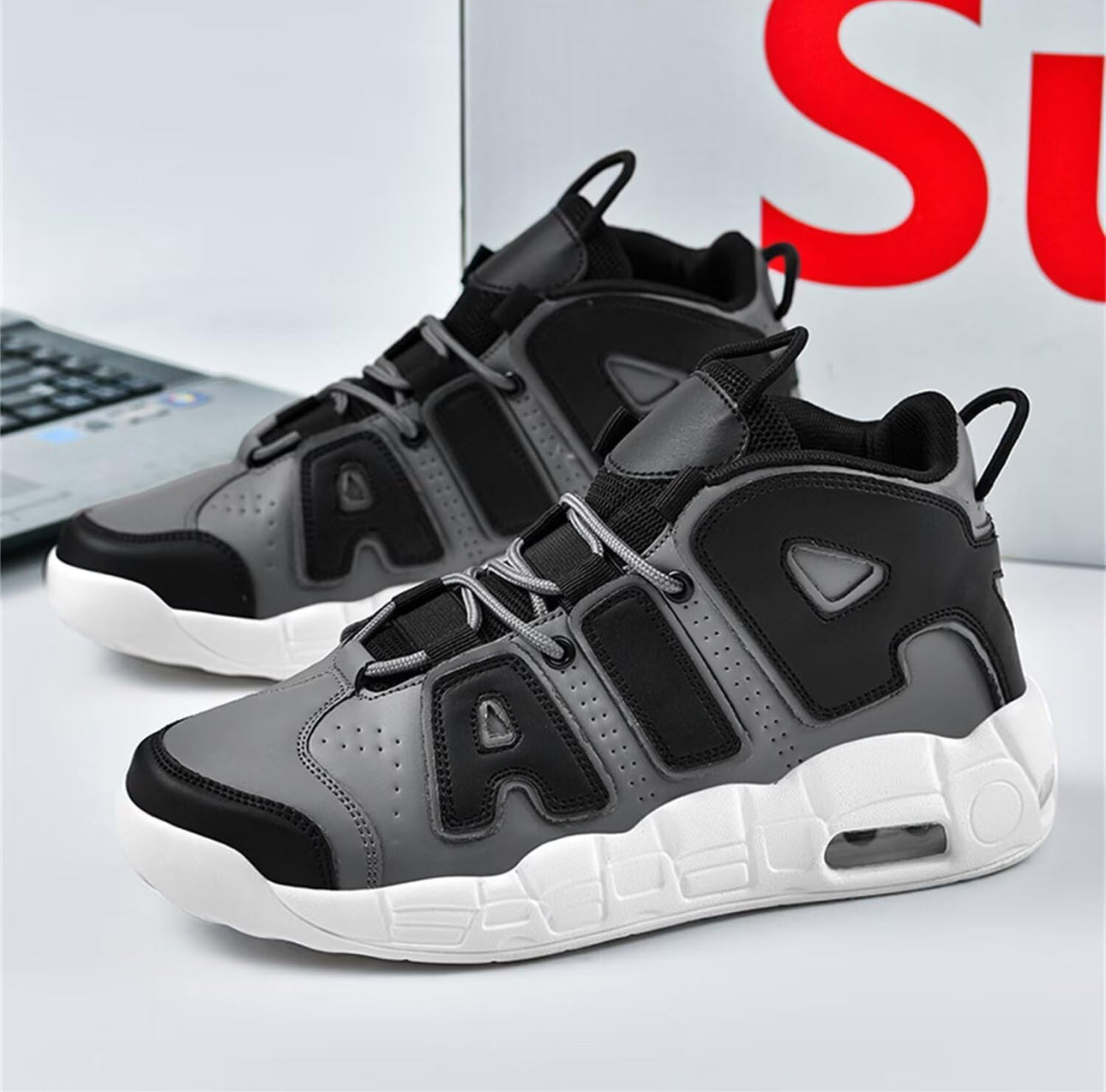 Zapatos Air Deportivos Hombre Zapatillas de Uptempo para Correr Calzado Baloncesto Sneakers Gimnasio Casual Shoes