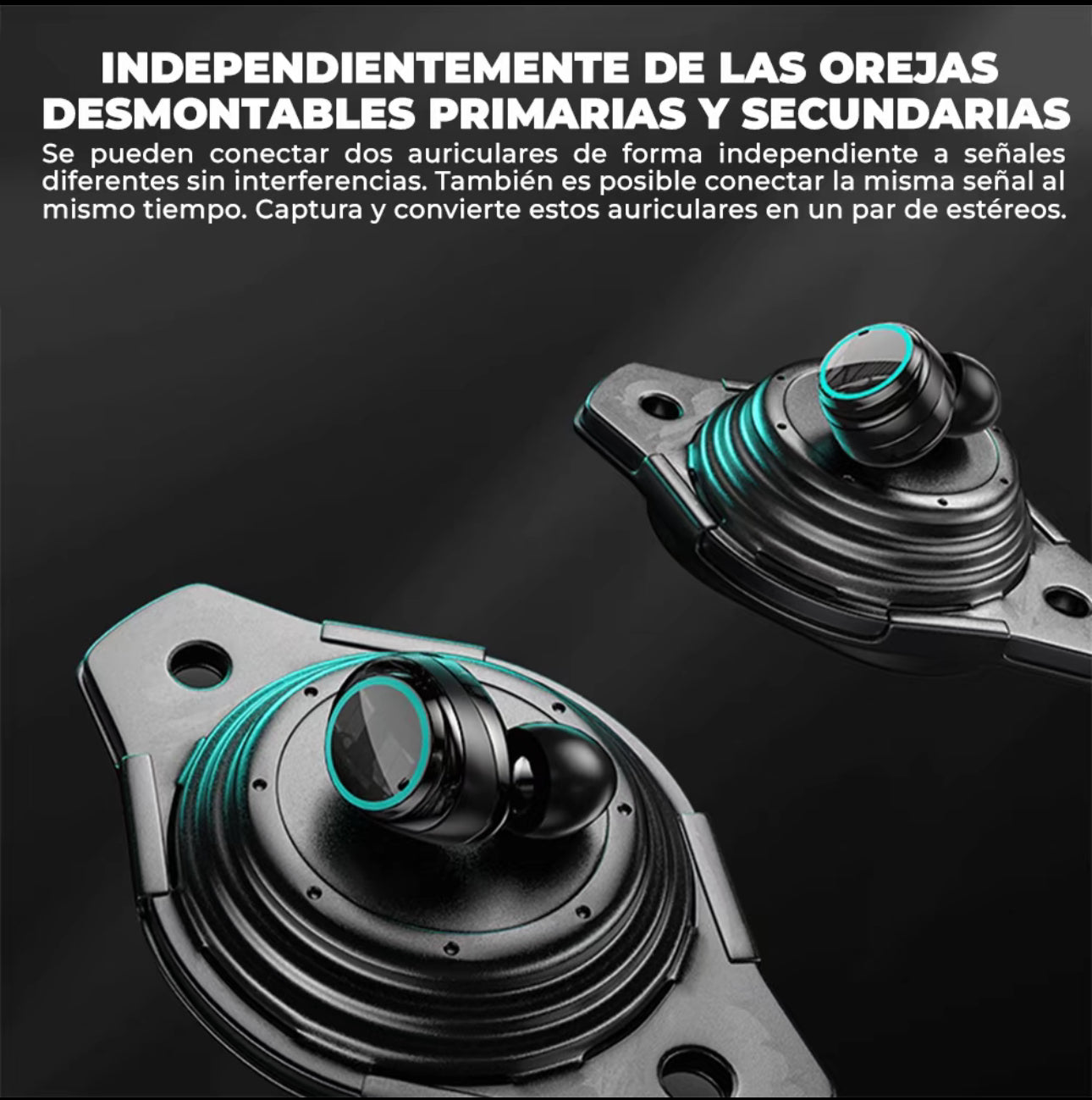 Viclook Audífonos Bluetooth M25 TWS con baja latencia para gaming, cancelación activa de ruido, resistentes al agua, pantalla LED de batería y sonido HiFi. Ideales para deporte o juegos.