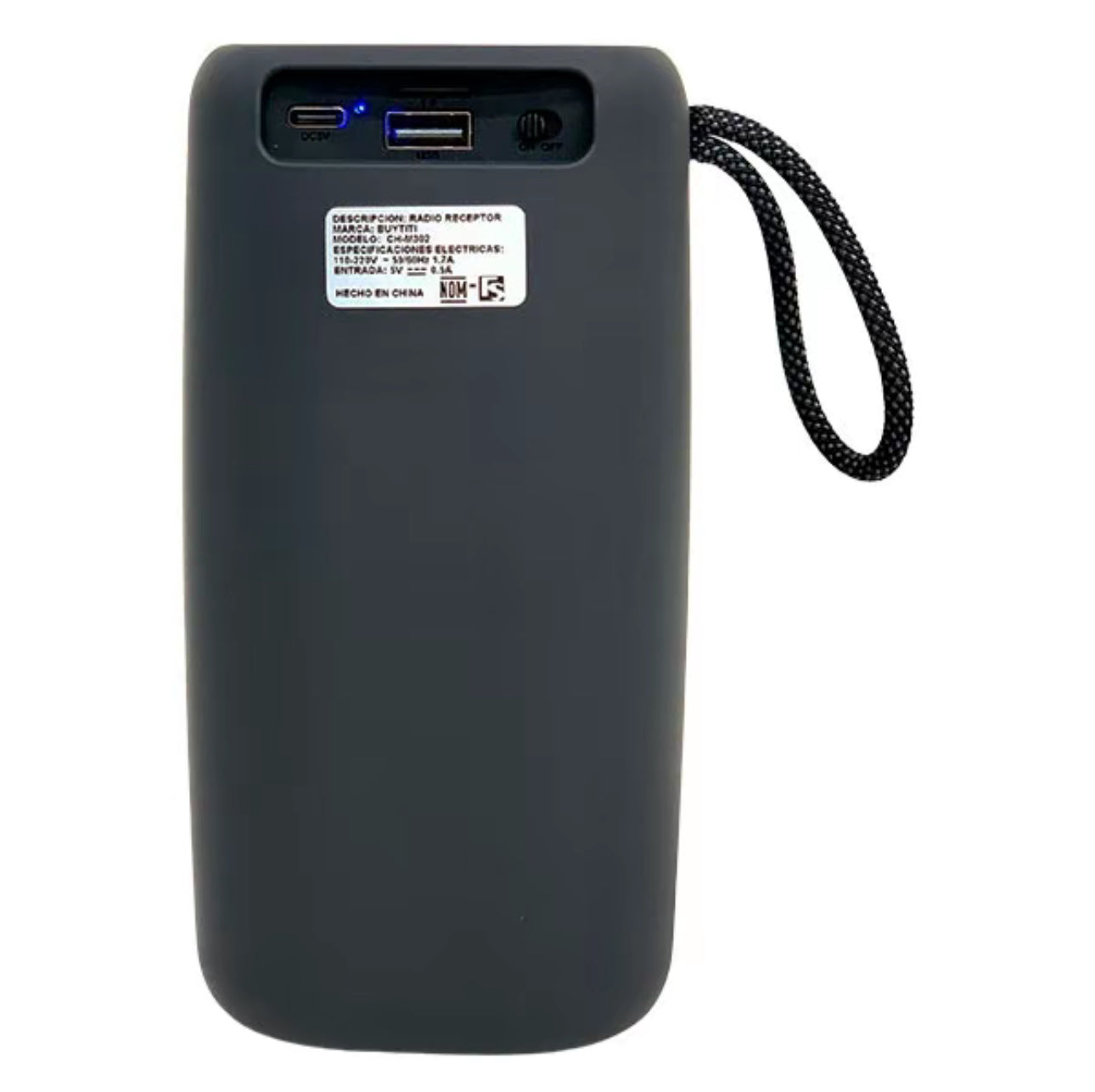 Bocina Bluetooth con Luz LED Material
Antiderrapante, Conexión TWS: vincula dos bocinas fácilmente CH-M302