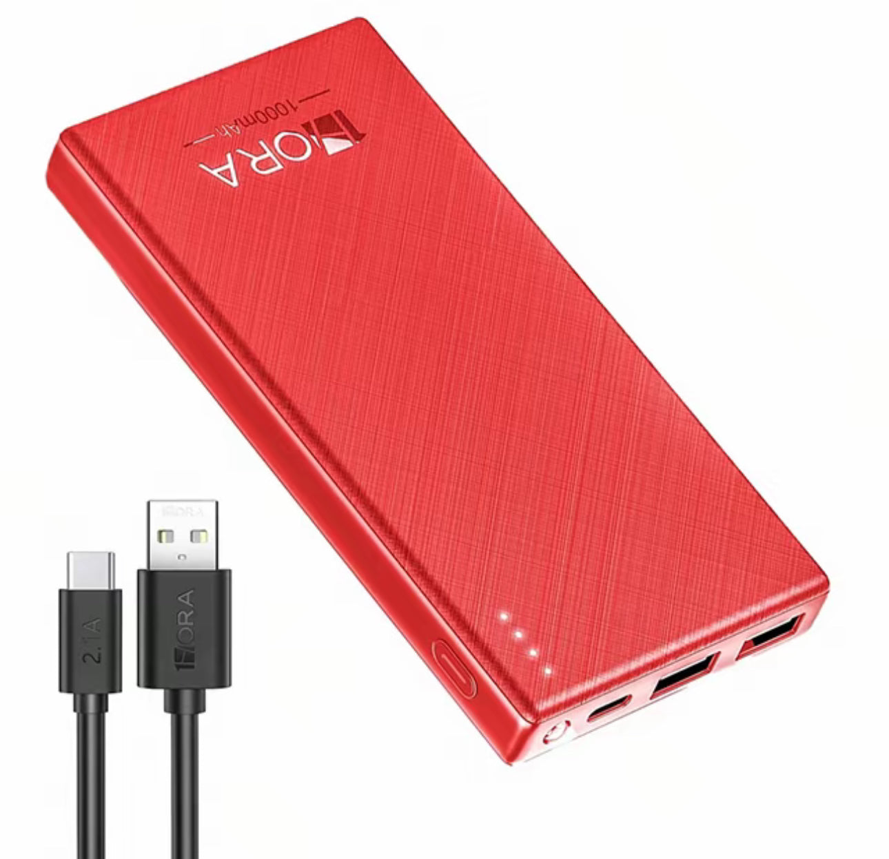 1HORA Power Bank Batería Portátil 10000mah
Bateria 1hora Power Bank Con Indicador De Luz Y
Tipo C GAR263