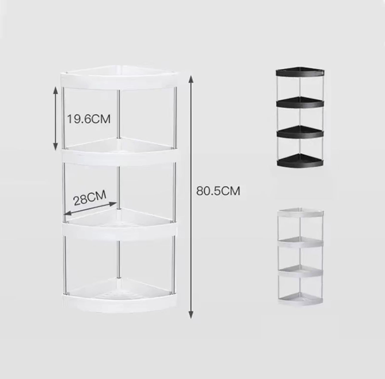 Estante de almacenamiento de esquina de 4 capas, estante de almacenamiento de cocina, estante de almacenamiento multifunción, suministros, esquina de condimentos, artefacto de esquina