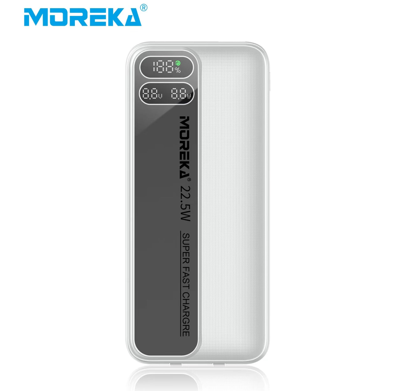 MOREKA K061 10000mAh Mobile Power 20W, Batería externa portátil de carga rápida, batería portatil compatible con iPhone 16 Pro Max/15-12