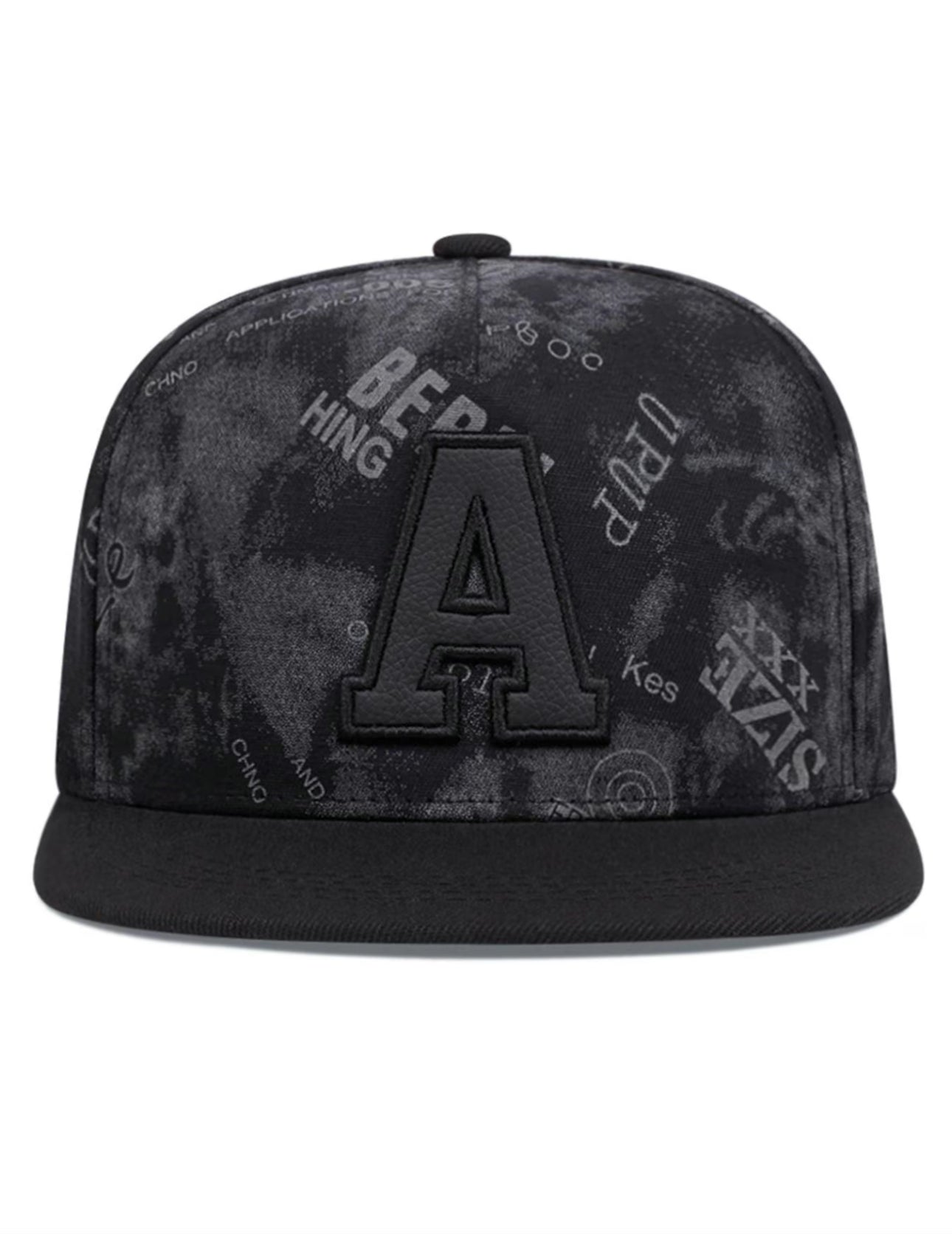 Gorra de béisbol unisex casual y moderna con diseño de letras, sombrero de pico plano estilo callejero, gorra a la moda para hombres y mujeres para todas las estaciones