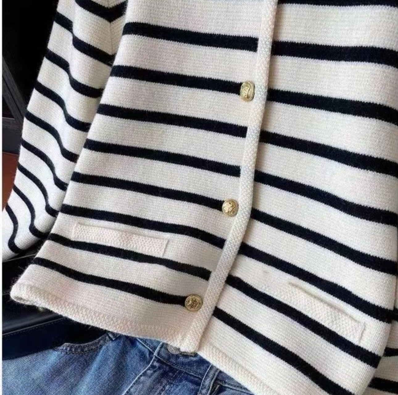 (🌎 PRODUCTO INTERNACIONAL) Suéteres Cárdigan Mujer Otoño Invierno Rayados
