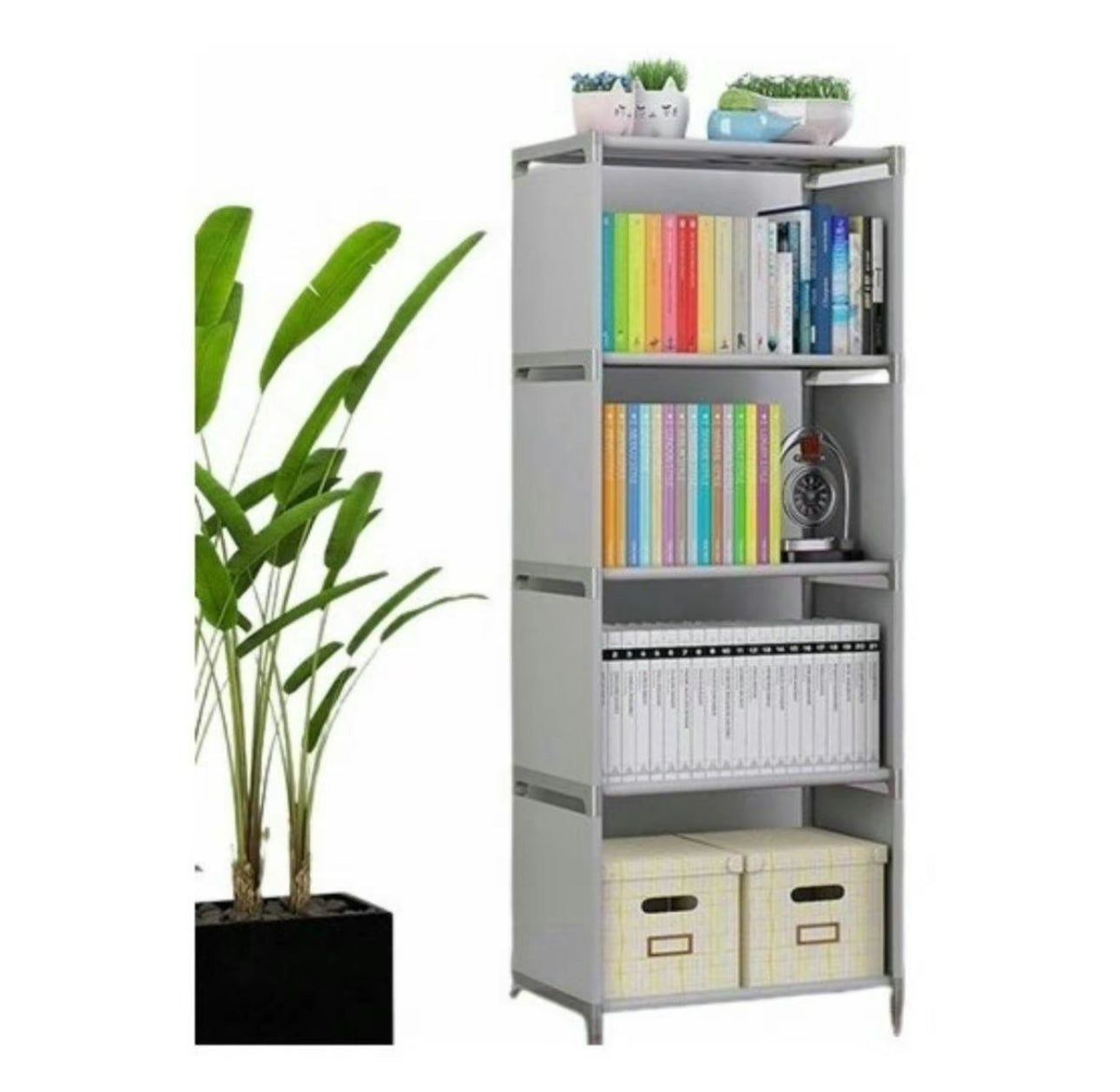 Librero Y Mueble Organizador Estante Para Libros
4 Cubos