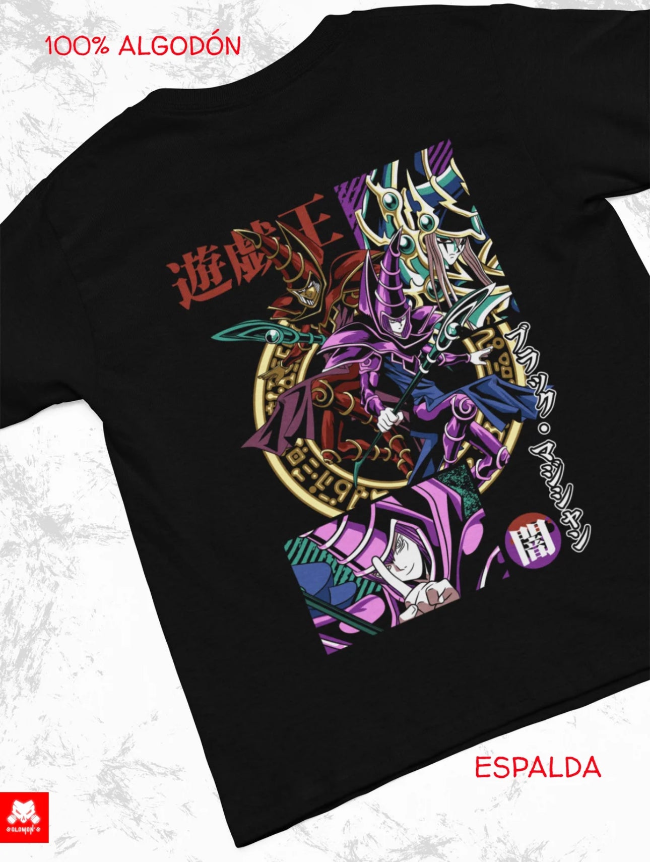 Playera Solomon's YU-GI-OH! DARK MAGICIAN | 100% Algodón | Tacto Suave | Anime Streetwear