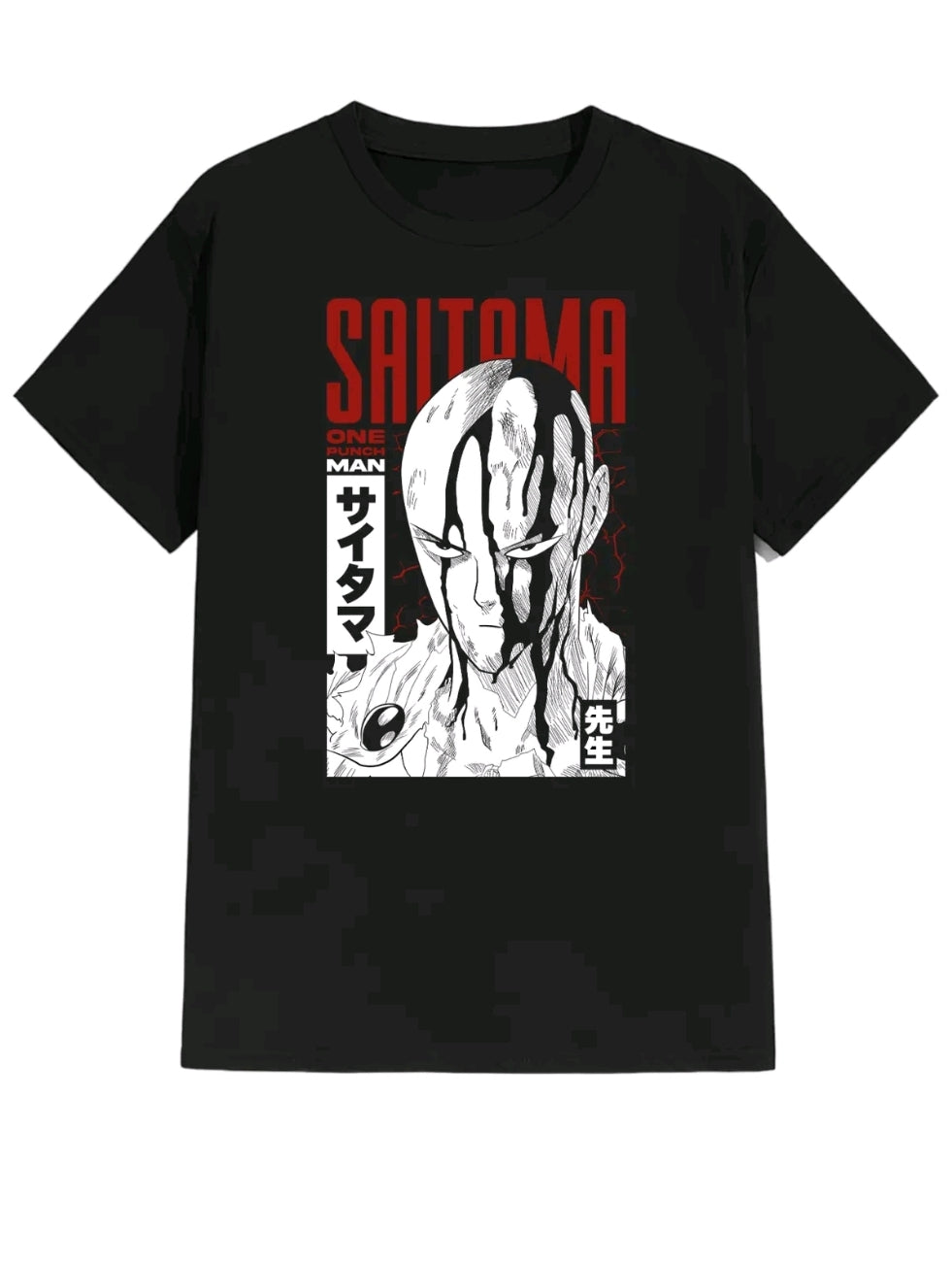 Playera manga corta Camiseta estampada anime gym Saitama