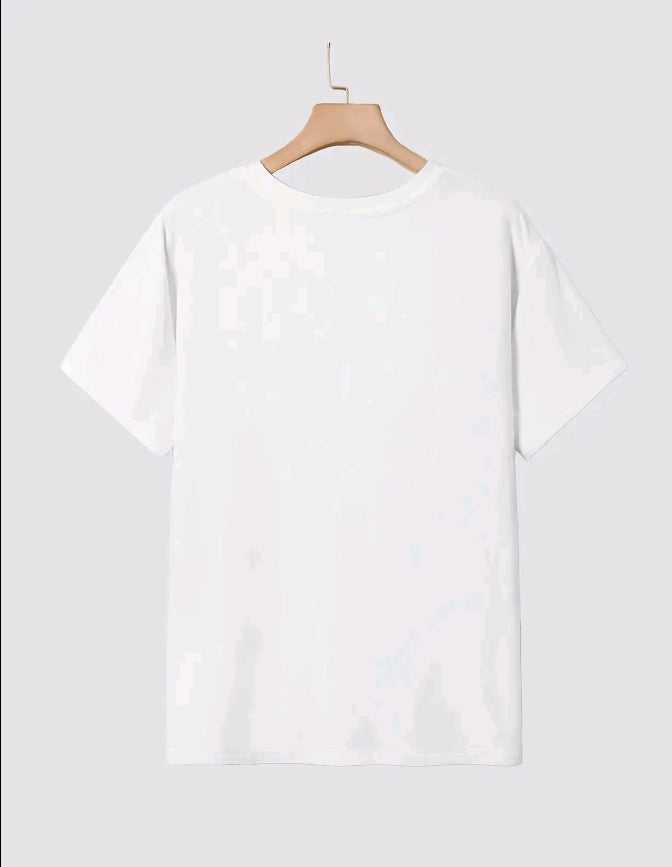 Camiseta Casual para Mujer con Estampado de Loading - Mezcla de Poliéster Suave, Cuello Redondc Manga Corta, Tejido de Punto Semi-Transparente, Lavable a Máquina, Camiseta para Uso Diario I Top de Cuello Redondo | Material Semi-Transparente, Camisetas
