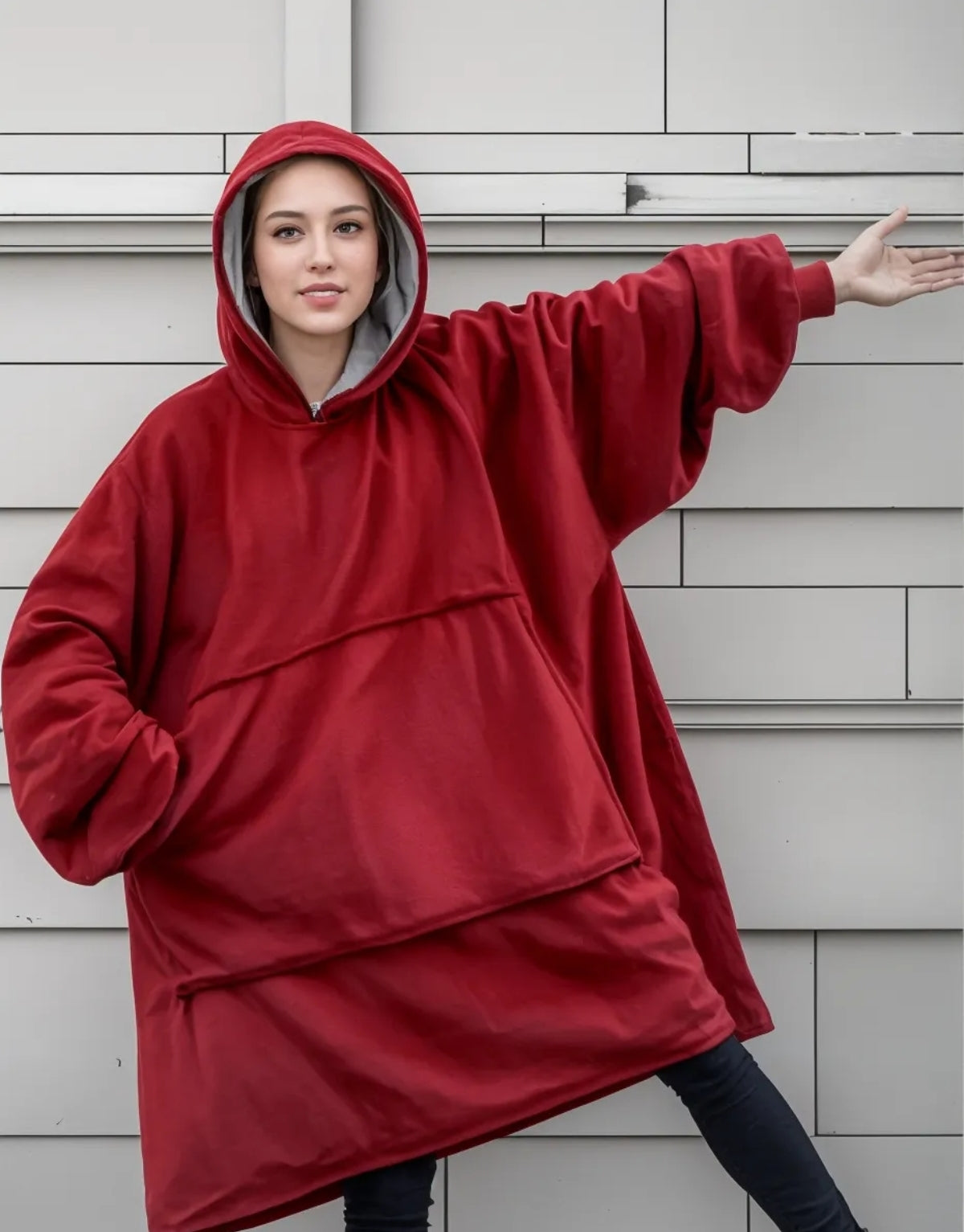 Sudadera Cobija Hoodie Con Capucha Afelpada Calientita Suave