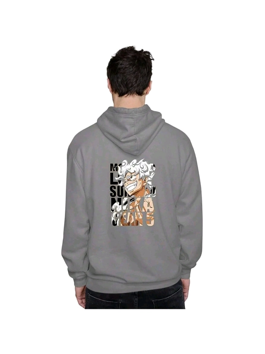 Sudadera Hoodie Anime Luffy Nika Gear 5 one Piece Unisex con Capucha