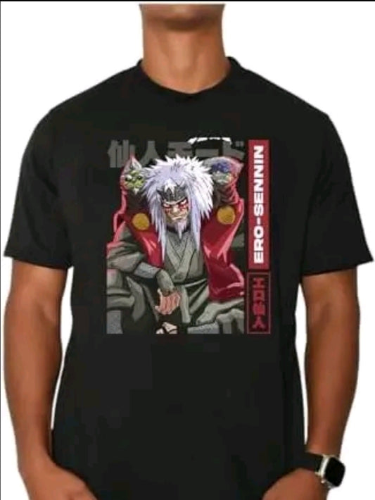 Playera manga corta unisex anime Naruto gym Ero sennin (Rabbit Man)