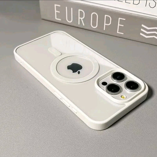 Funda de teléfono de carga inalámbrica Candy Magsafe de lujo para iPhone 17 16 15 14 13 12 11 Pro Max 16 Plus 16€ 17 Air Cubierta magnética del parachoques