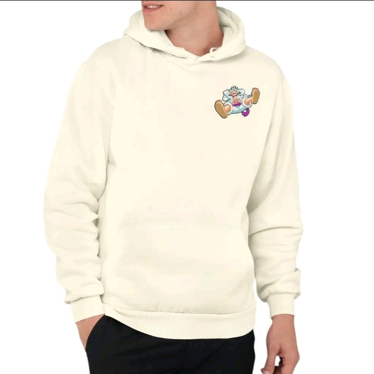 Sudadera Hoodie Anime Luffy Nika Gear 5 one Piece Unisex con Capucha