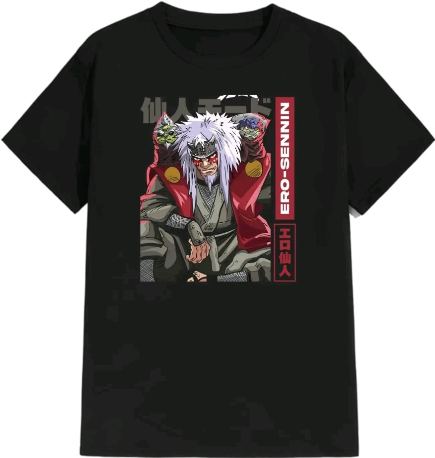 Playera manga corta unisex anime Naruto gym Ero sennin (Rabbit Man)