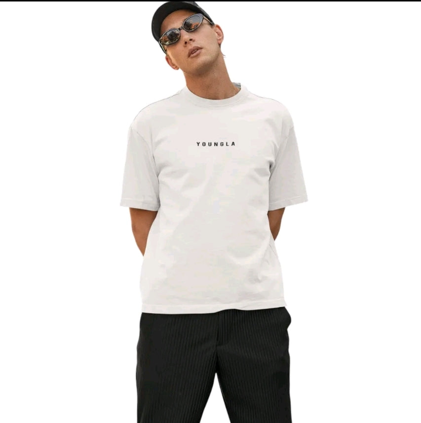 Playera Unisex Oversize Gym Youngla Letras Raras By LL
