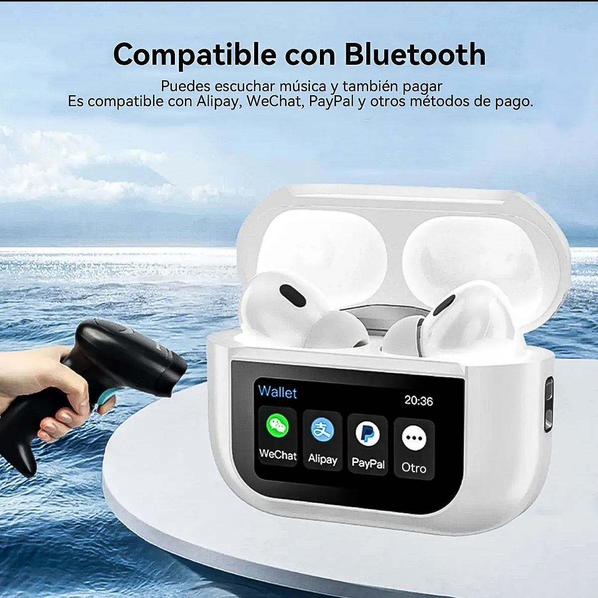 Audifonos In-ear lnalámbricos Keluona A9 Pro Negro Bluetooth