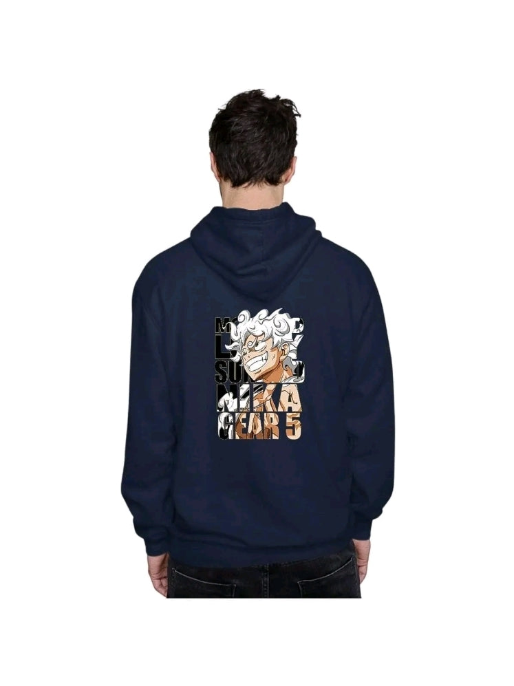 Sudadera Hoodie Anime Luffy Nika Gear 5 one Piece Unisex con Capucha