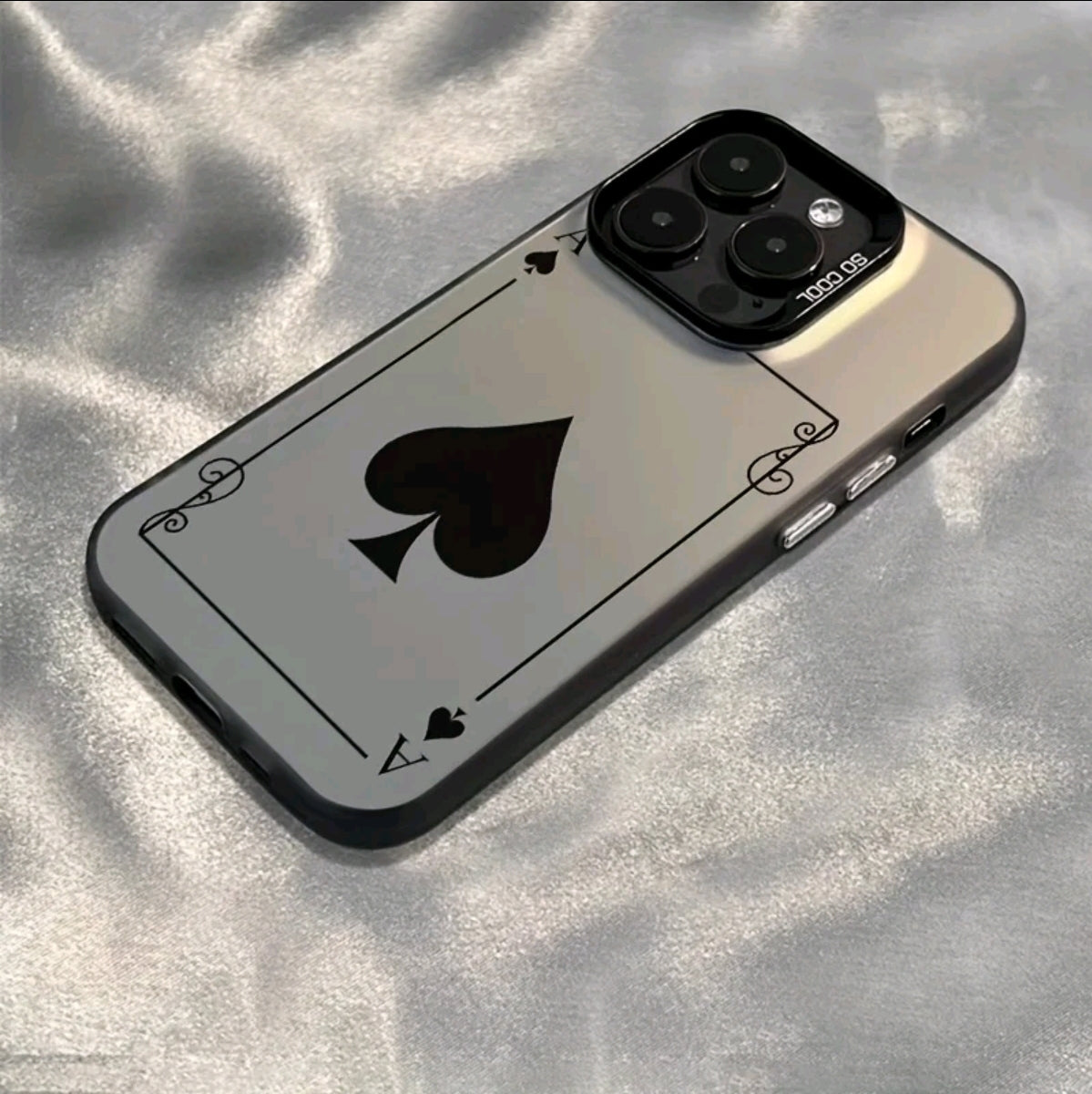Fundas para Teléfono As de Cartas Adecuadas para iphone 16 ProMax/15/14/13/12/1, Gruesa, Anticaidas yC Resistentes a Huellas, Protección Completa, Duradera, Material Elegante de PCT Apto para Hombres Y Mujeres