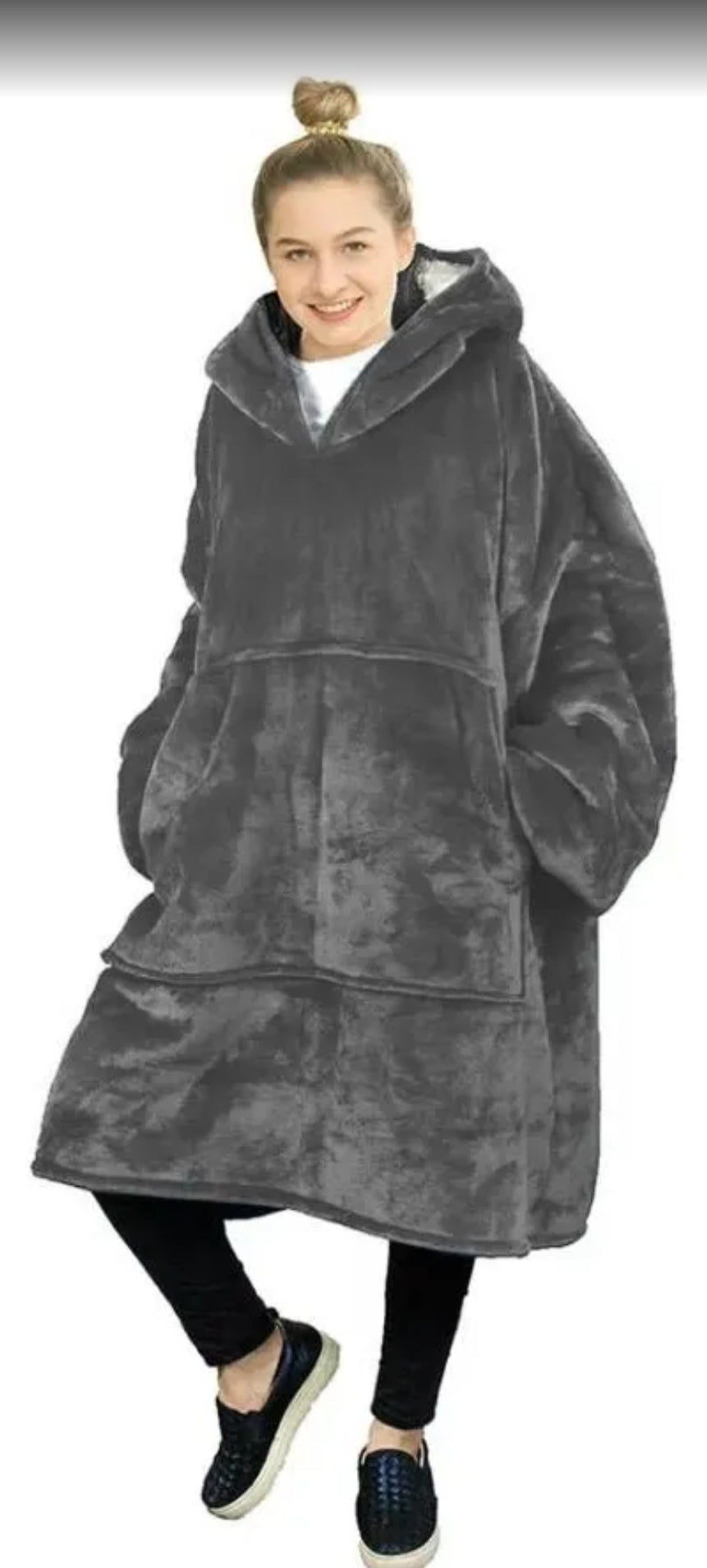 Sudadera Cobija Hoodie Con Capucha Afelpada Calientita Suave