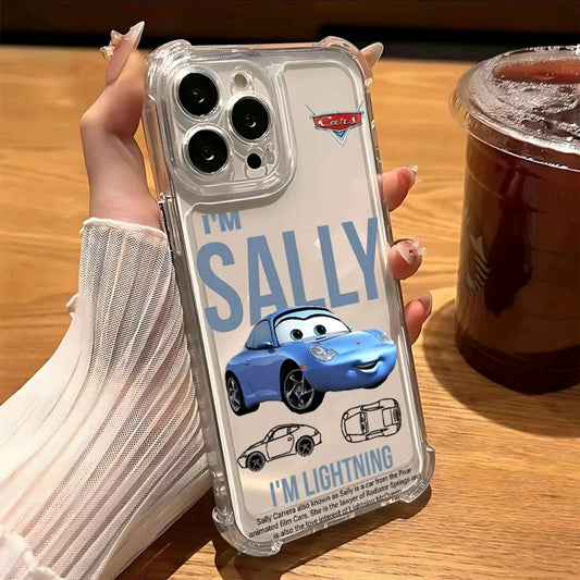 Funda de teléfono Cars 95 para iphone 16 15 14 13 12 11 Pro Max y*X XR XSMax cubierta transparente anticaida