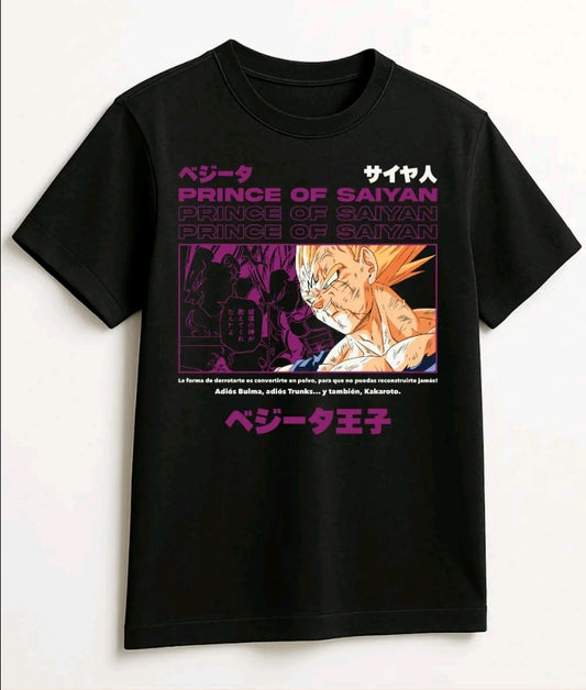 Playera dragon Ball Vegueta épico unisex manga corta algodón ( Rabbit Man)