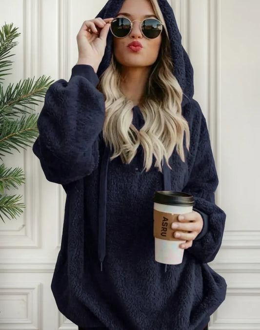 Sudadera Hoddie Mujer Cómoda Suelta Rica Afelpada 202309 Am7