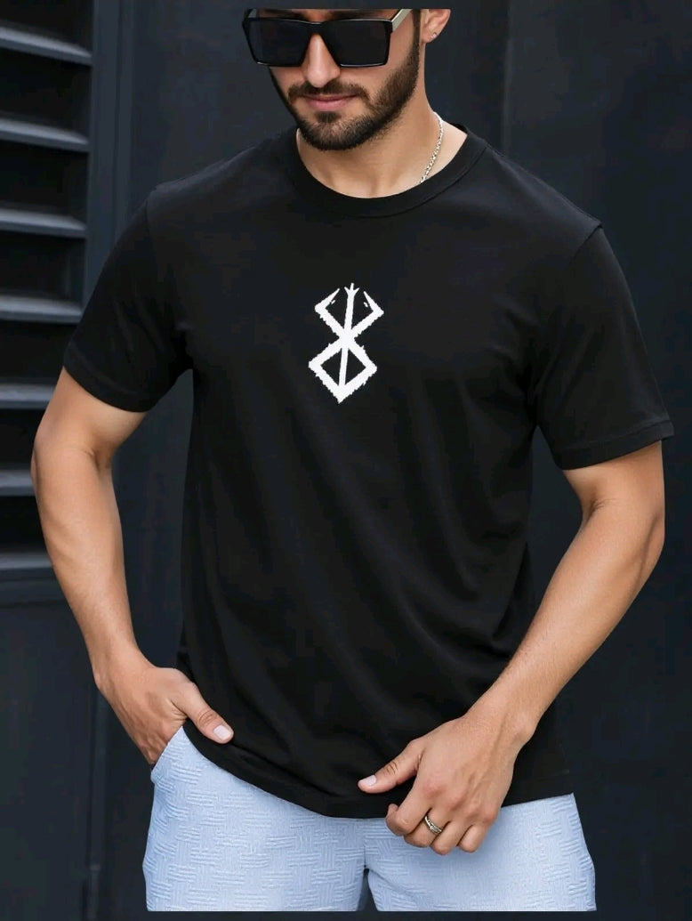 Playera Camiseta Unisex Anime - Berserk Blanco Texto