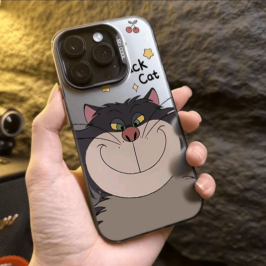 Nueva Funda Para TeléFono MóVil De Gato Lucifer Lindo Adecuado Para lPhone 17 16, 15, 14, 13, 12, 11 Pro Max, X, XR, XS Max, 8 Y 7 Plus, Con Un Dorso Mate Y Anti-CaíDa. Cubierta Trasera Antideslizante Y Esmerilada