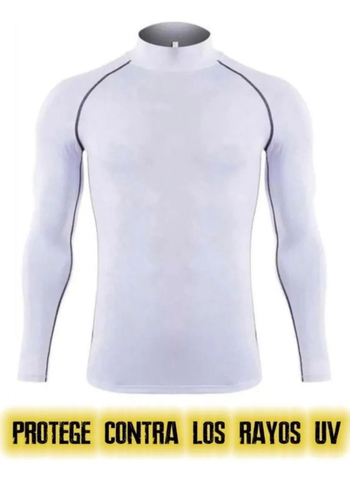 Playera Licra Deportiva Compresión Cuello Alto Sigetu 929 C