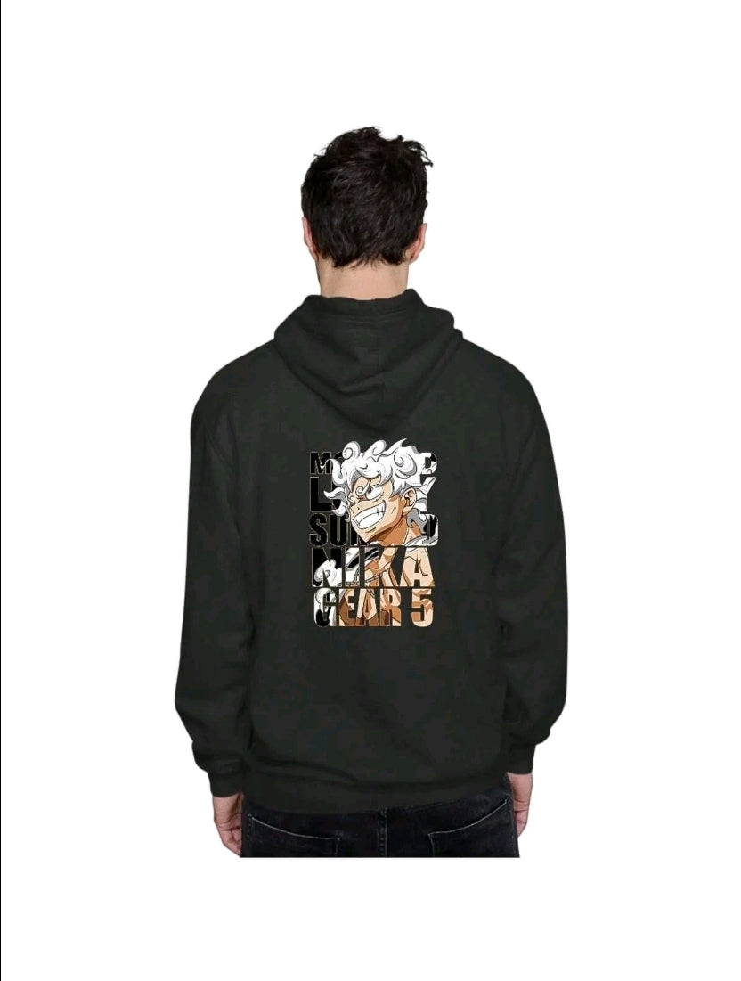 Sudadera Hoodie Anime Luffy Nika Gear 5 one Piece Unisex con Capucha