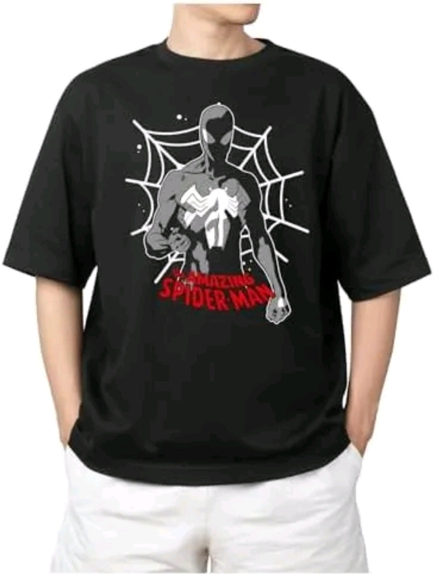 Playera manga corta unisex gym Marvel Spiderman simbionte (Rabbit man)