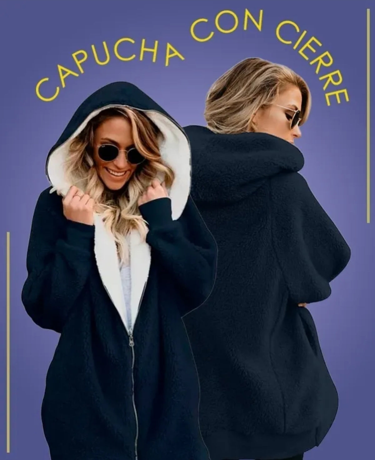 Chamarra Sudadera Lar ga Casual Afelpada Con Capucha 202308 G