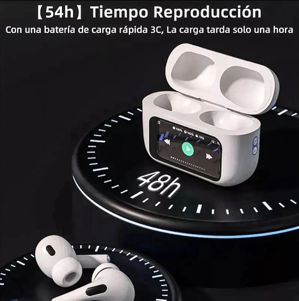 Audifonos In-ear lnalámbricos Keluona A9 Pro Negro Bluetooth