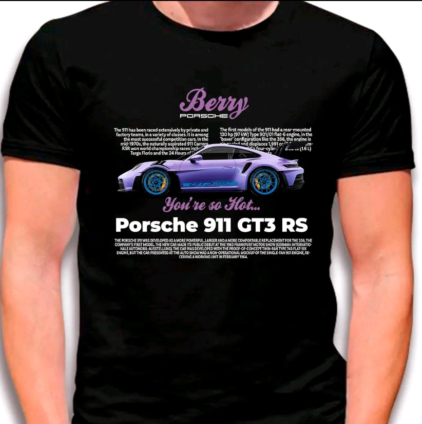 Camiseta con estampado de AUTOS-V4 Diseño relajado estilo street-casual-camiseta negra-100% Algodón