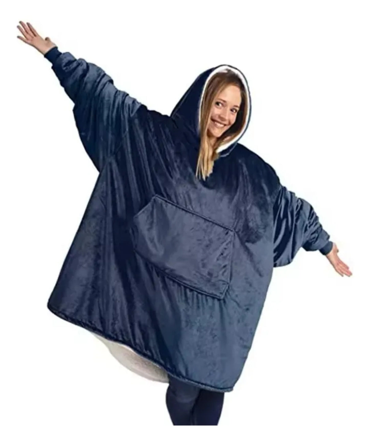 Sudadera Cobija Hoodie Con Capucha Afelpada Calientita Suave