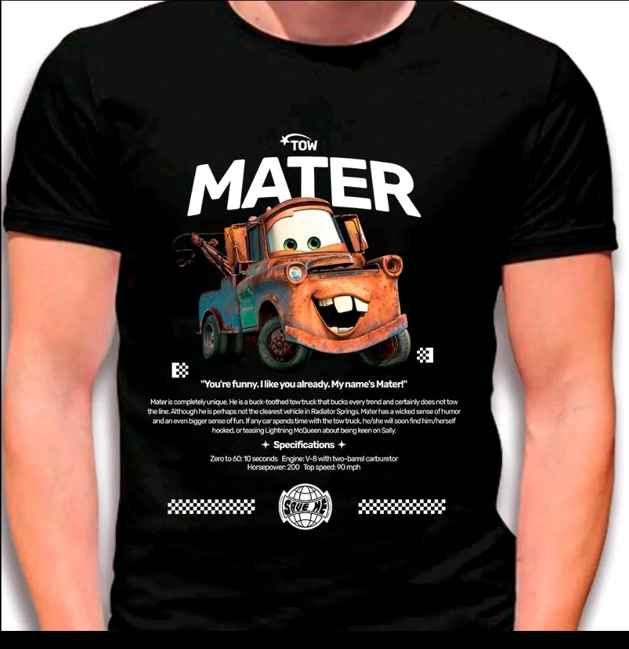 Camiseta con estampado de AUTOS-VELOCIDAD-V4 Diseño estilo street-casual-camiseta negra- 100% Algodón