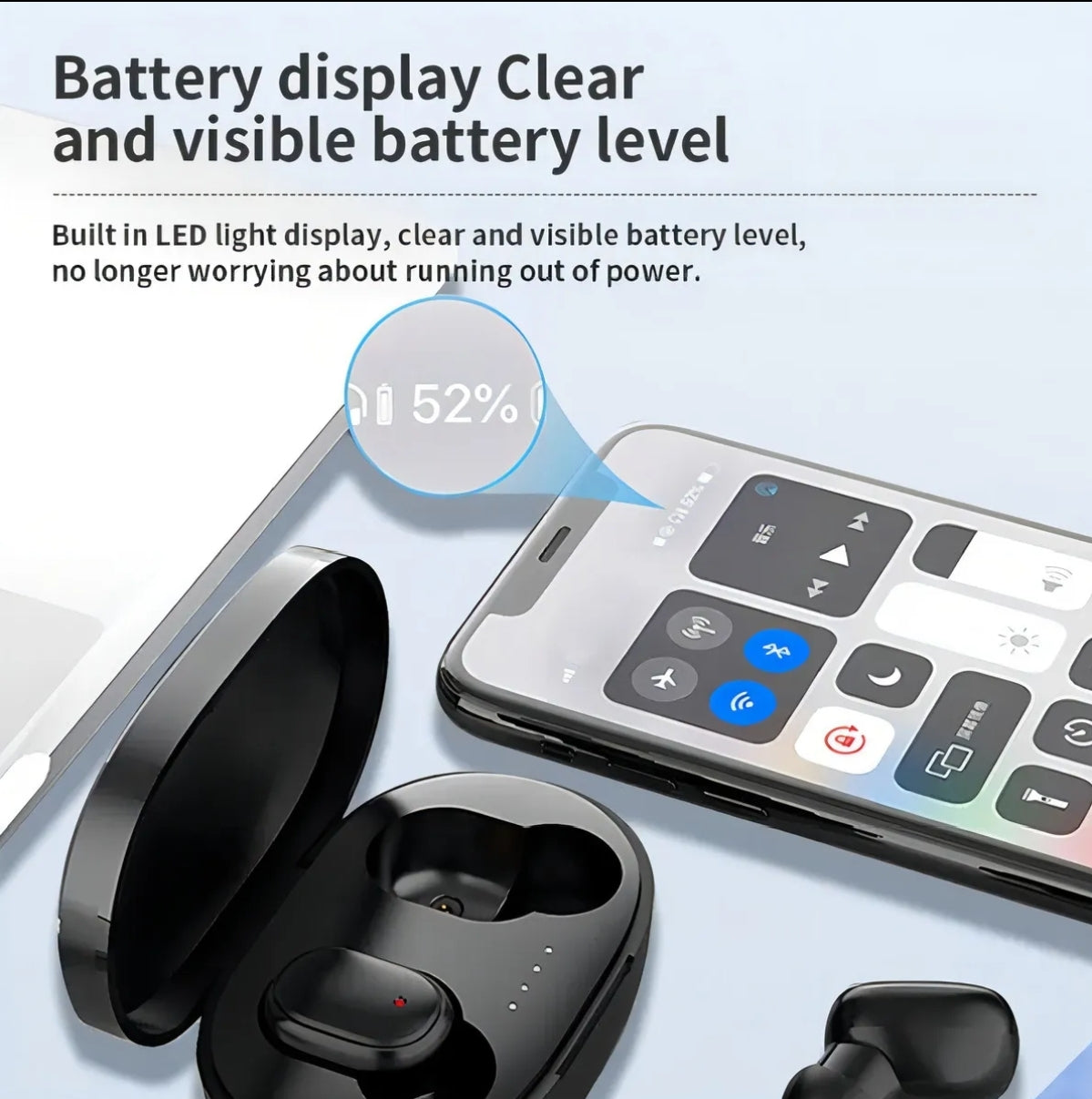 Auriculares !n-ear Inalámbricos In-ear Keluona Negro Con Luz Led