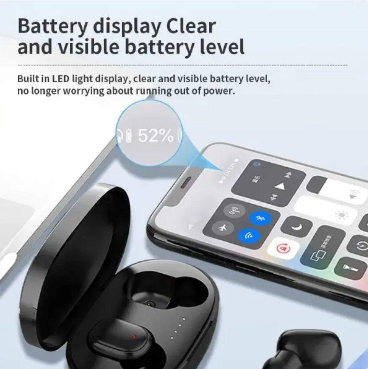 Auriculares in-ear inalámbricos A6s In-Ear A6S TGHA6S rosa con lUZ LED