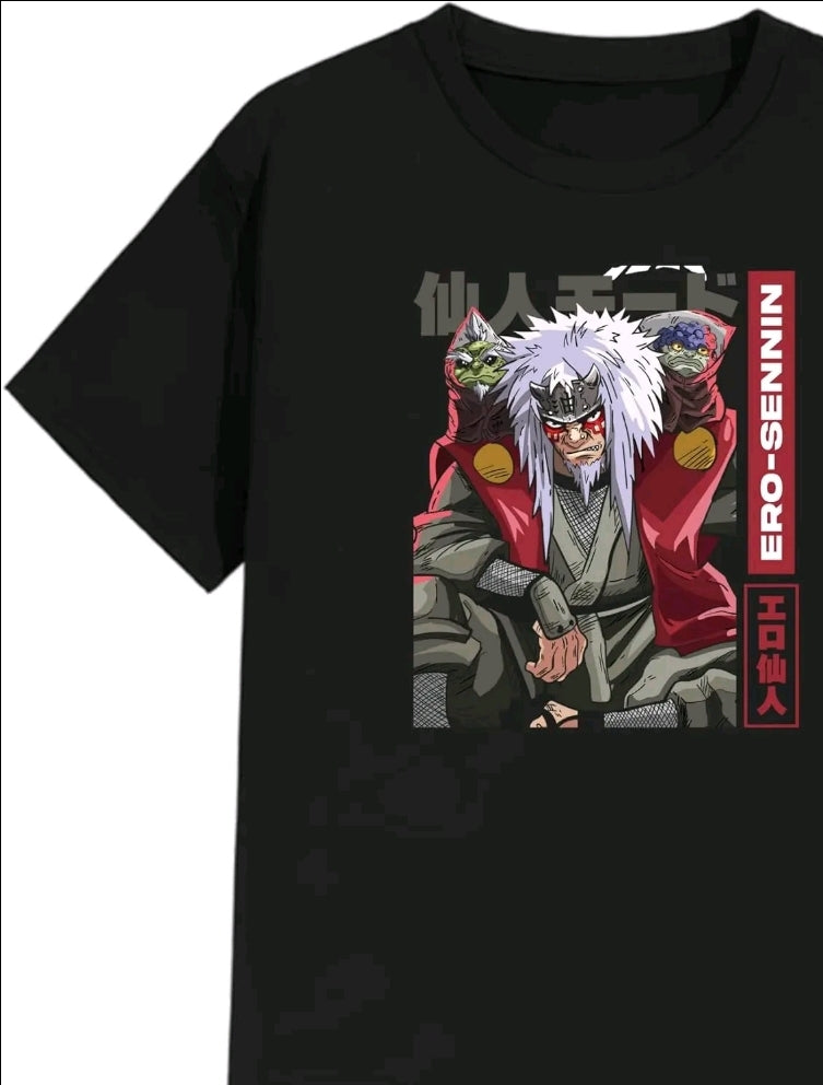 Playera manga corta unisex anime Naruto gym Ero sennin (Rabbit Man)