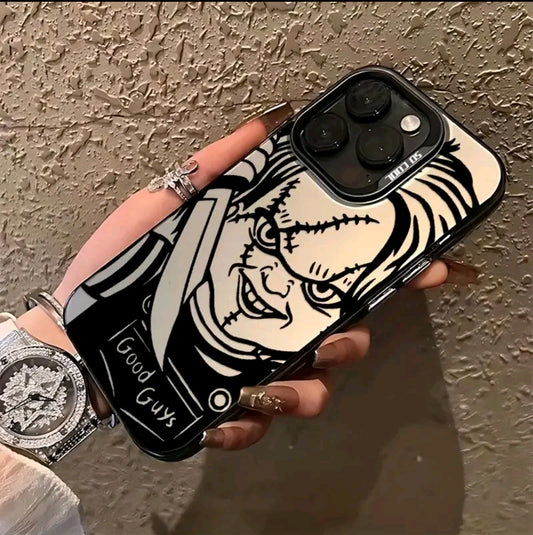 Estuche de teléfono divertido C-Chucky Good Guys compatible con for iphone 17 ARI 17 PRO MAX I7 PLUS/16, E 14, 13, 12, 1 Pro Max, X, XR, XS Max, 8V13 8 Plus, con un dorso mate resistente a los golpes.