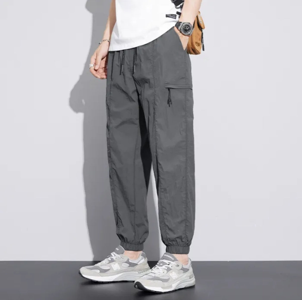 INTERNACIONAL. Pantalones De Verano Casuales De Pierna Recta Para Hombre, L