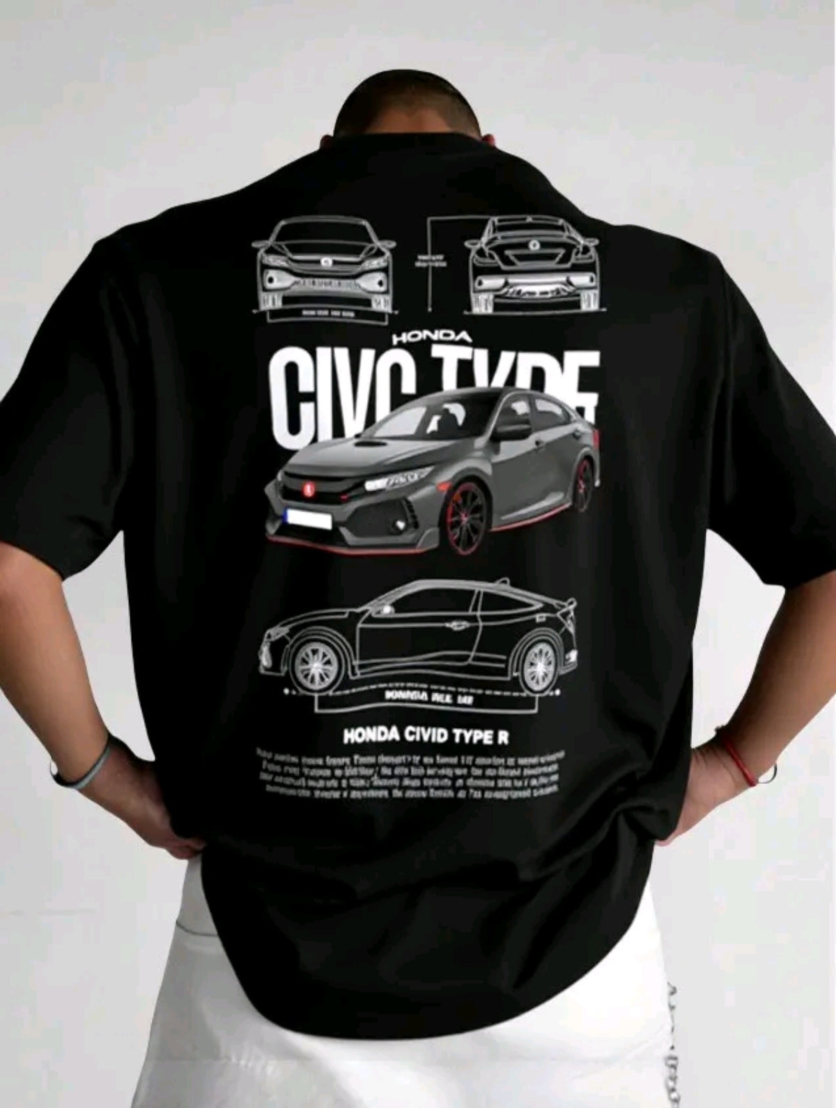 Playera Camiseta Unisex Autos - Honda Civic TYpe R