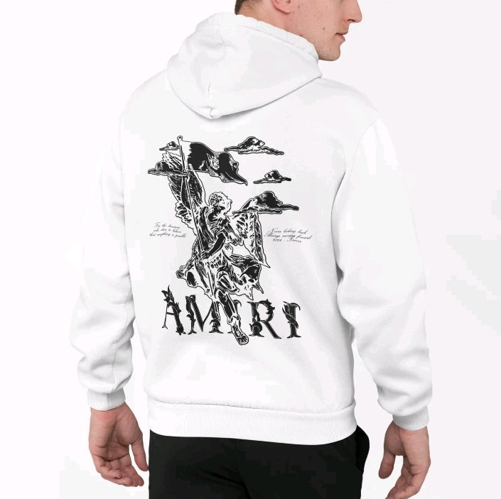 Sudadera Hoodie Casual Urbano Gym Amir i Ángel Bandera Unisex Unitalla con Capucha